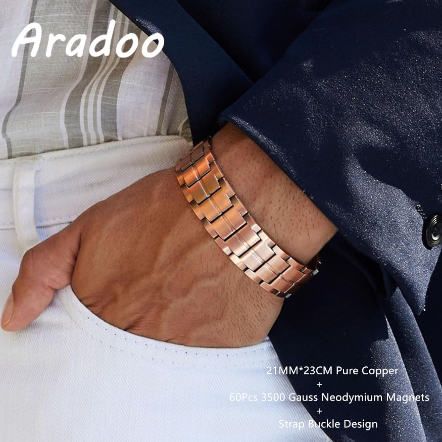 Meditation Headband Eeg - ARADOO 3X Magnetic Strength สร้อยข้อมือสําหรับชาย -