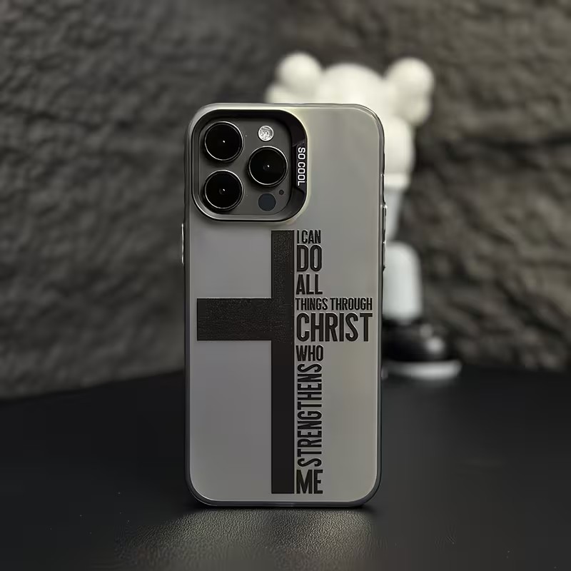 Apple Iphone 15 - เคสโทรศัพท์กันรอยนิ้วมือ ลายกางเขน สำหรับ iPhone 17 16