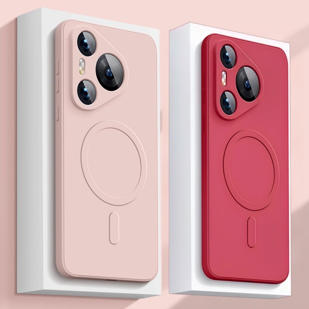 Huawei Mate 60 - เคสโทรศัพท์ซิลิโคนหรูหราสำหรับ Magsafe สำหรับ HuaWei Pura 80