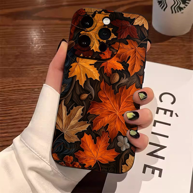 Xiaomi Poco X6 - เคสโทรศัพท์ลายใบเมเปิ้ลฤดูใบไม้ร่วงสำหรับ Xiaomi Poco X7 Pro, Poco