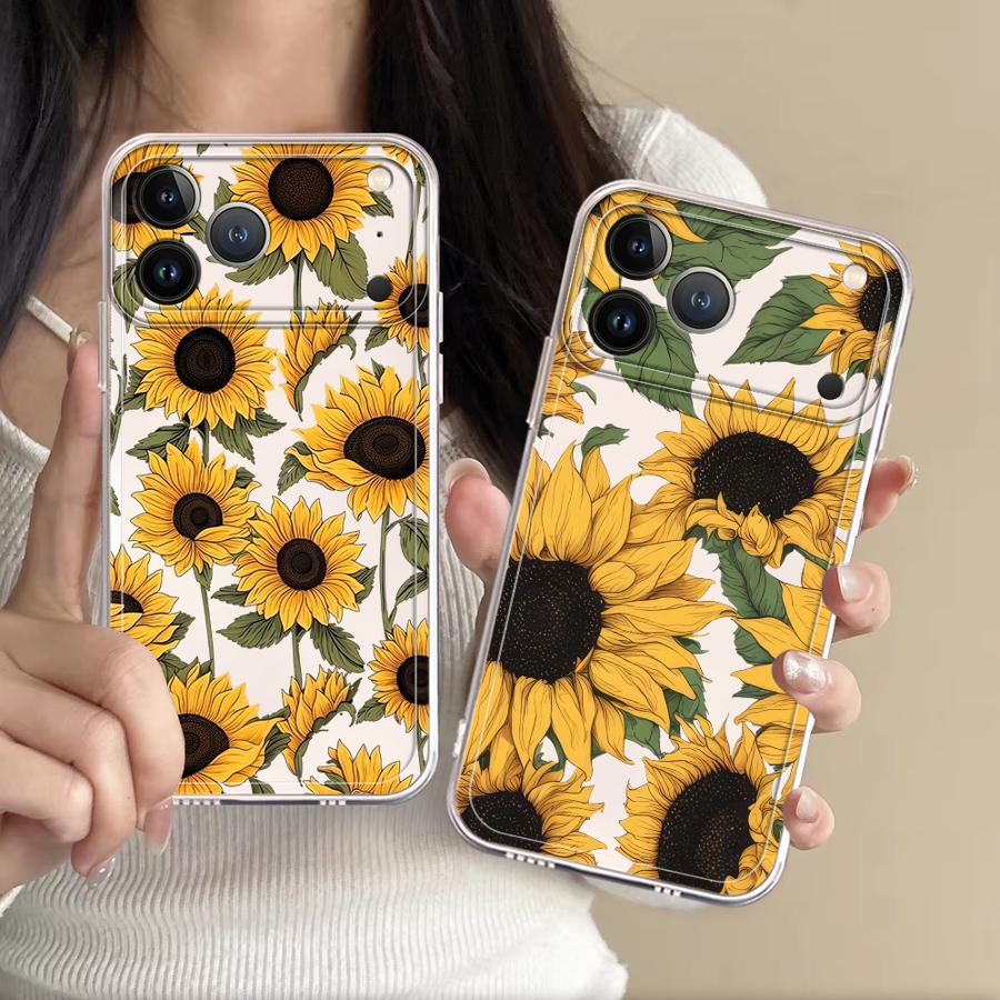 Apple Iphone 15 - เคสลายดอกทานตะวันน่ารักสำหรับ Apple iPhone 17 Pro Max