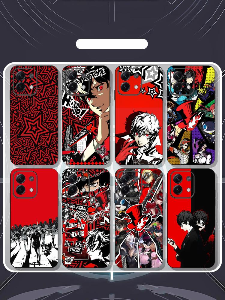 Xiaomi Redmi Note 13 - เคสโทรศัพท์ลายโปสเตอร์เกม Persona 5 Joker สุดฮิต สำหรับ