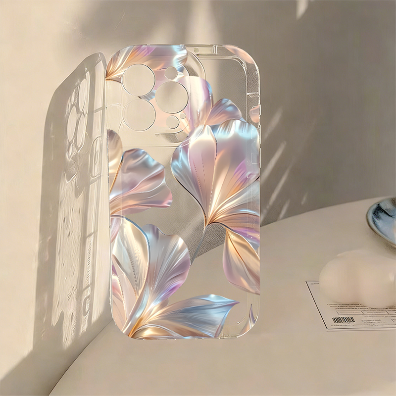 Xiaomi Redmi Note 13 - เคสโทรศัพท์ลายใบแปะก๊วยสีเมทัลลิกหลากสี สำหรับ Xiaomi Redmi Note 13