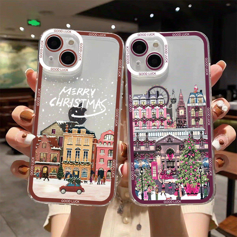 Xiaomi Redmi Note 13 - เคสโทรศัพท์ลายวิวถนนช่วงเทศกาลฤดูหนาว ปีใหม่ และคริสต์มาส สำหรับ Xiaomi Redmi