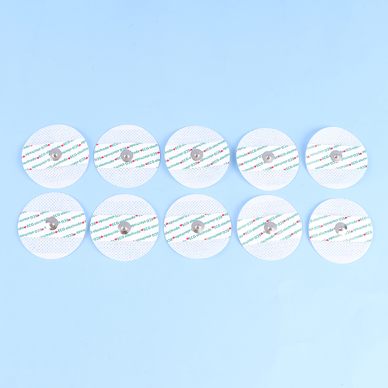 Ecg Patch Monitor - แผ่นอิเล็กโทรด ECG แบบไม่ทอ 10 ชิ้น แผ่นอิเล็กโทรด