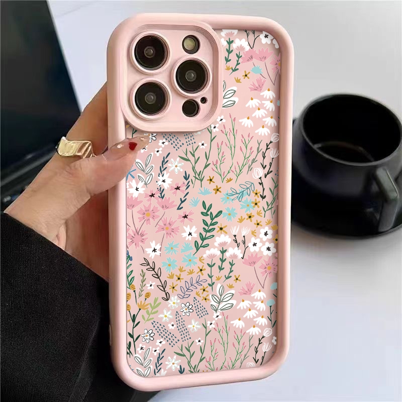 Xiaomi Redmi Note 13 - เคสไอโฟนลายดอกไม้สีชมพู สำหรับ Xiaomi Redmi Note 14