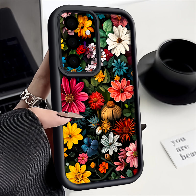 Samsung Galaxy A55 - เคสลายดอกไม้สีสันสดใสสำหรับซัมซุงกาแล็กซี่ A57 A37 A17 A56 A16