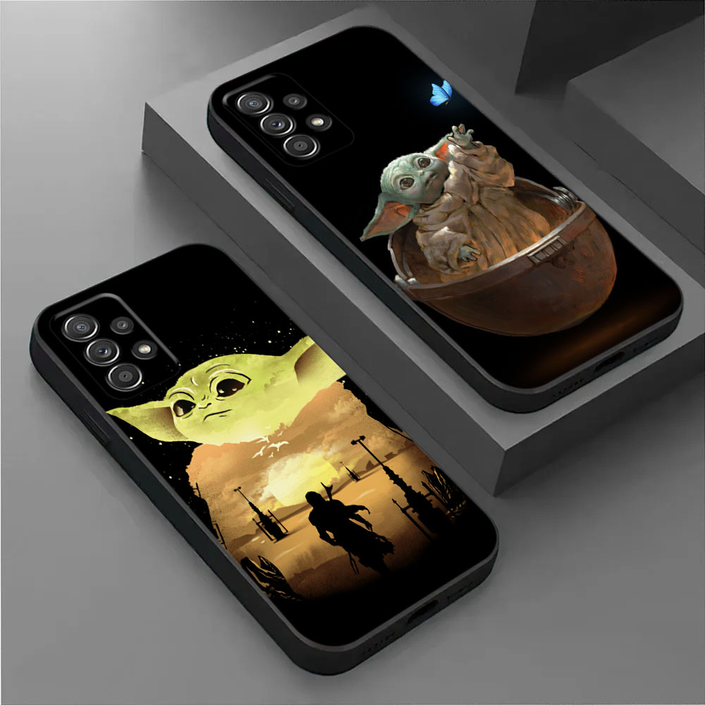 Samsung Galaxy A55 - เคสโทรศัพท์เบบี้โยดาสุดน่ารักสำหรับซัมซุงกาแล็กซี่ A17 A57 A37 5G A07