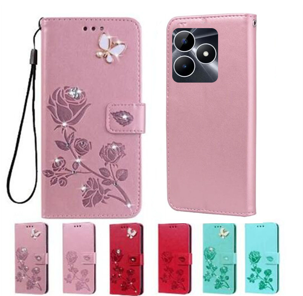 Realme Note 50 - ซองหนังวินเทจสําหรับRealmeหมายเหตุ50กระเป๋าสตางค์สําหรับCarcasas Realmeหมายเหตุ50 Mujer Funda Note50 6.74