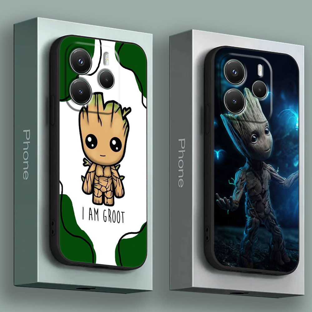 Xiaomi Redmi Note 13 - เคสโทรศัพท์ลายเบบี้กรูท มาร์เวล สำหรับ Redmi 15C 14C