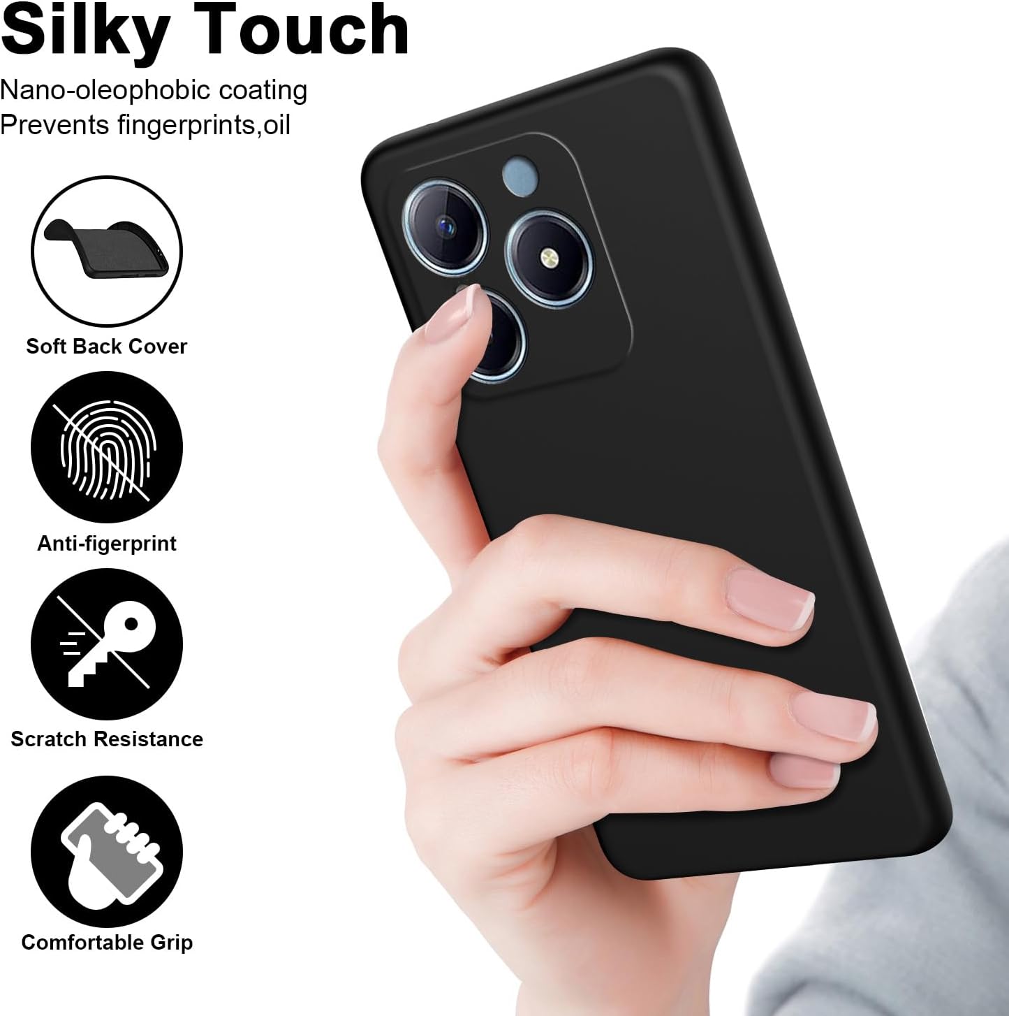 ซิลิโคนเหลวแบบยืดหยุ่นสําหรับR - Realme Note 50 บทวิจารณ์และราคา