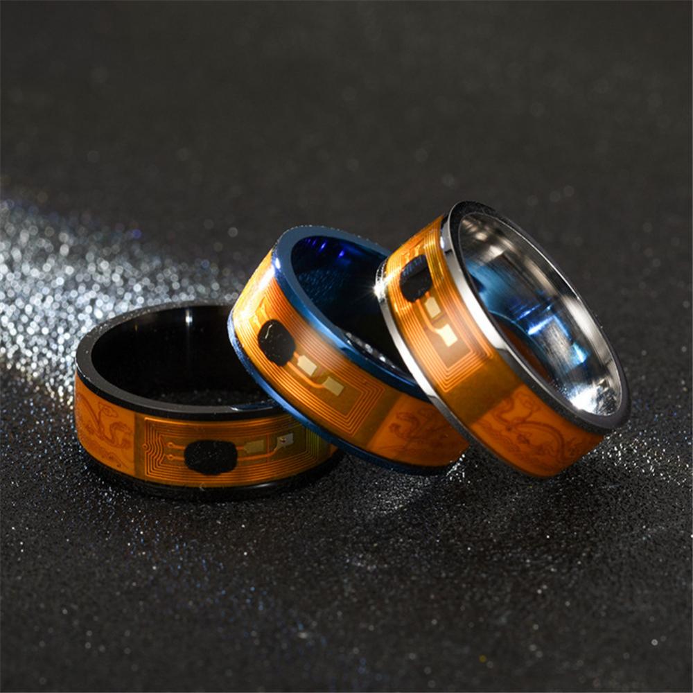 แหวนคู่รักผู้ชาย แหวนสเตนเลสสต - Smart Ring Nfc Pay บทวิจารณ์และราคา