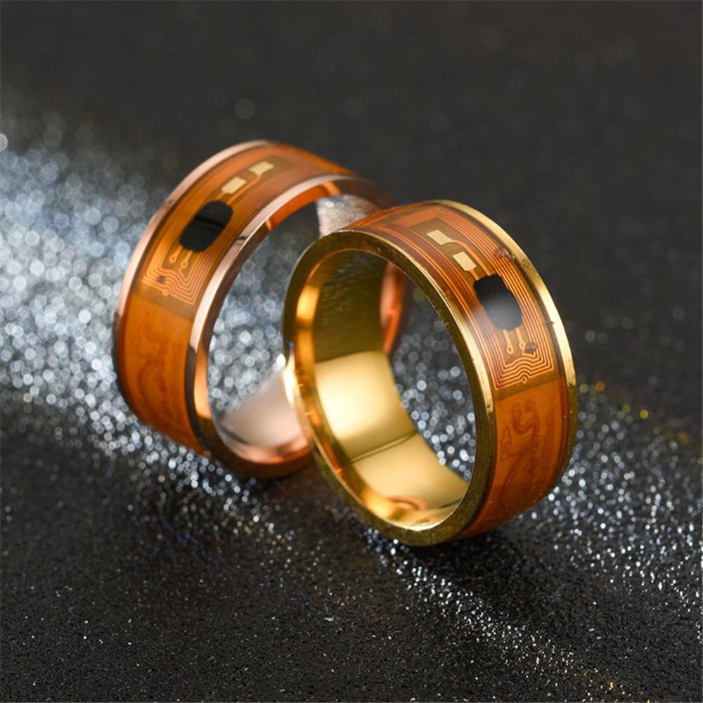 แหวนคู่รักผู้ชาย แหวนสเตนเลสสต - Smart Ring Nfc Pay บทวิจารณ์และราคา