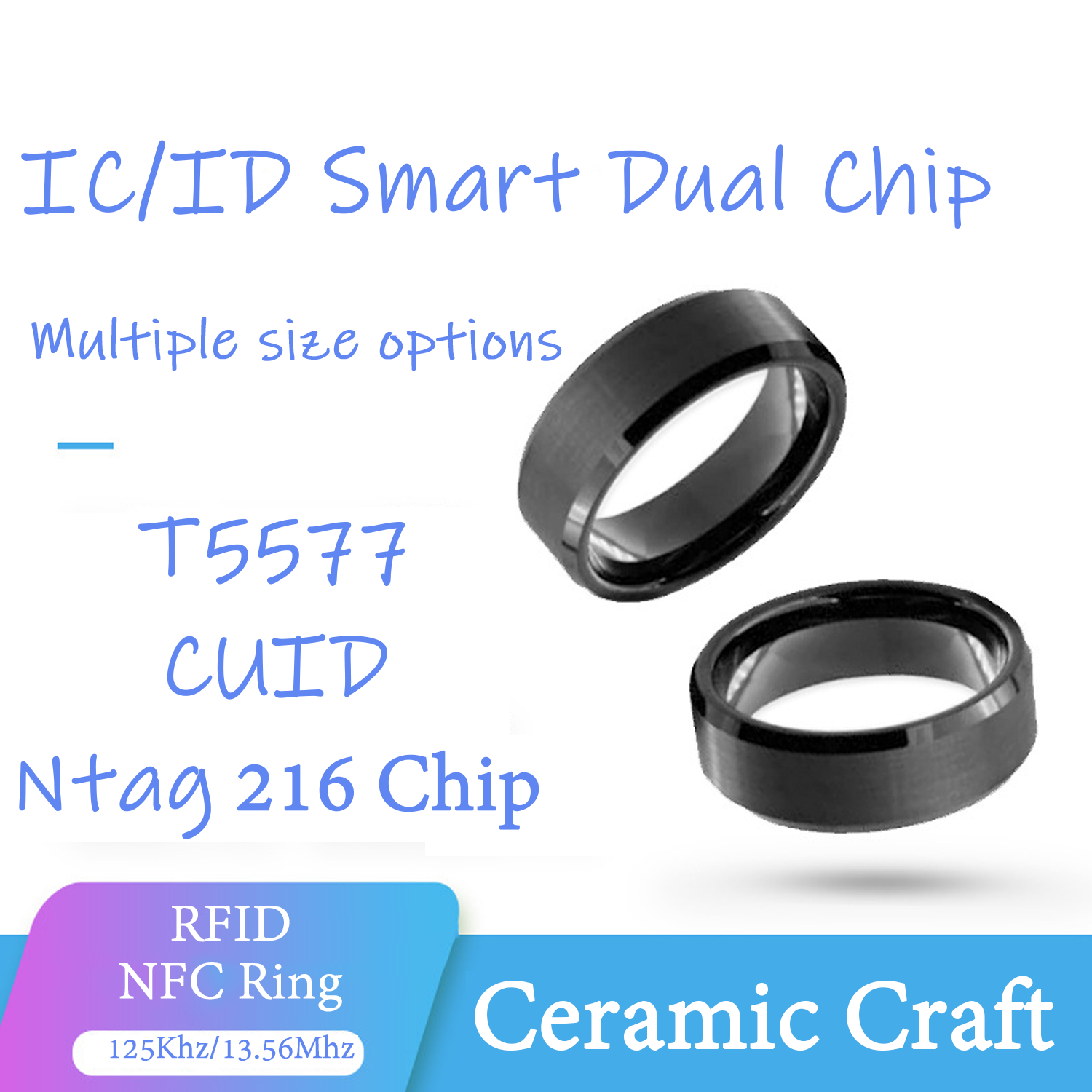 CUID T5577 DualชิปCloneแหวนNFC - Smart Ring Nfc Pay บทวิจารณ์และราคา