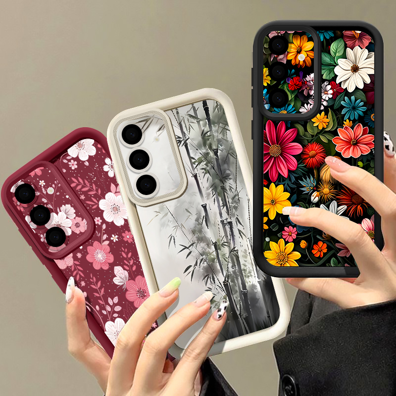 เคสลายดอกไม้สีสันสดใสสำหรับซัม - Samsung Galaxy A55 บทวิจารณ์และราคา