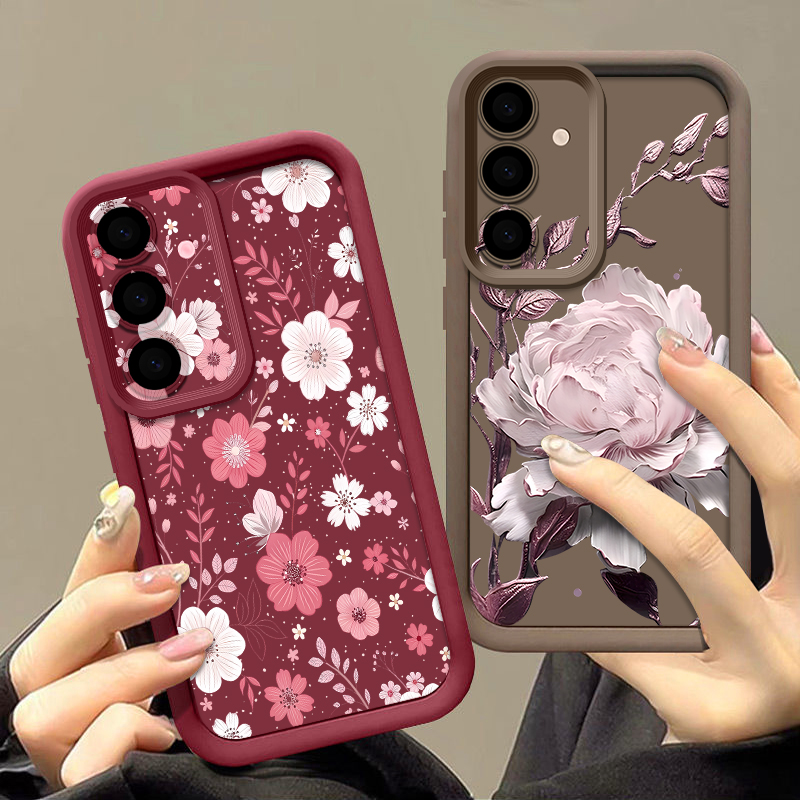 เคสลายดอกไม้สีสันสดใสสำหรับซัม - Samsung Galaxy A55 บทวิจารณ์และราคา